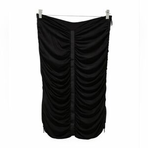 BURBERRY Black Ruched Skirt size 44